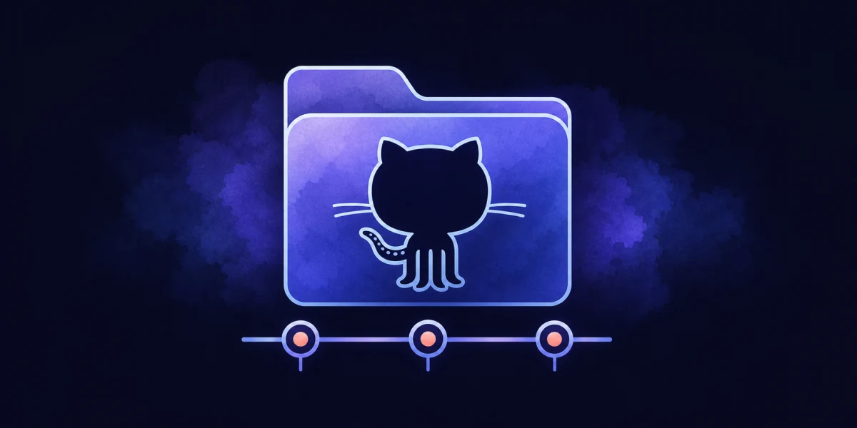 A project moving through version checkpoints, comparison, and a repository