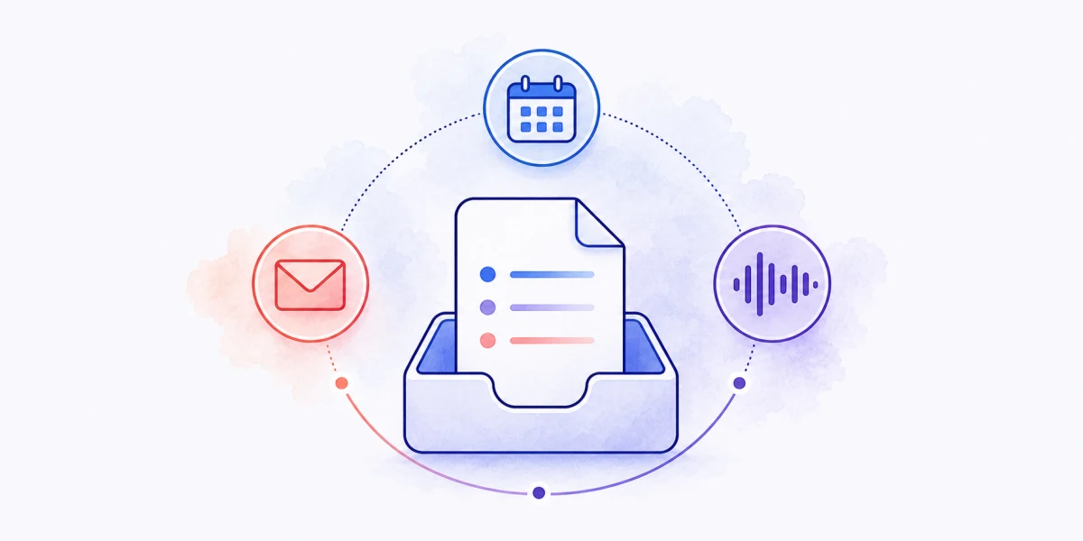 Use AI to Follow Up on Meetings course sequence illustration
